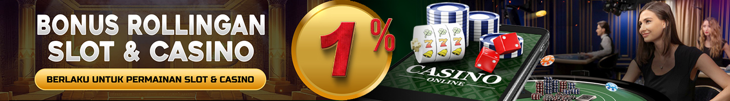 BONUS ROLLINGAN SLOT &amp CASINO 1% - SLOTCC